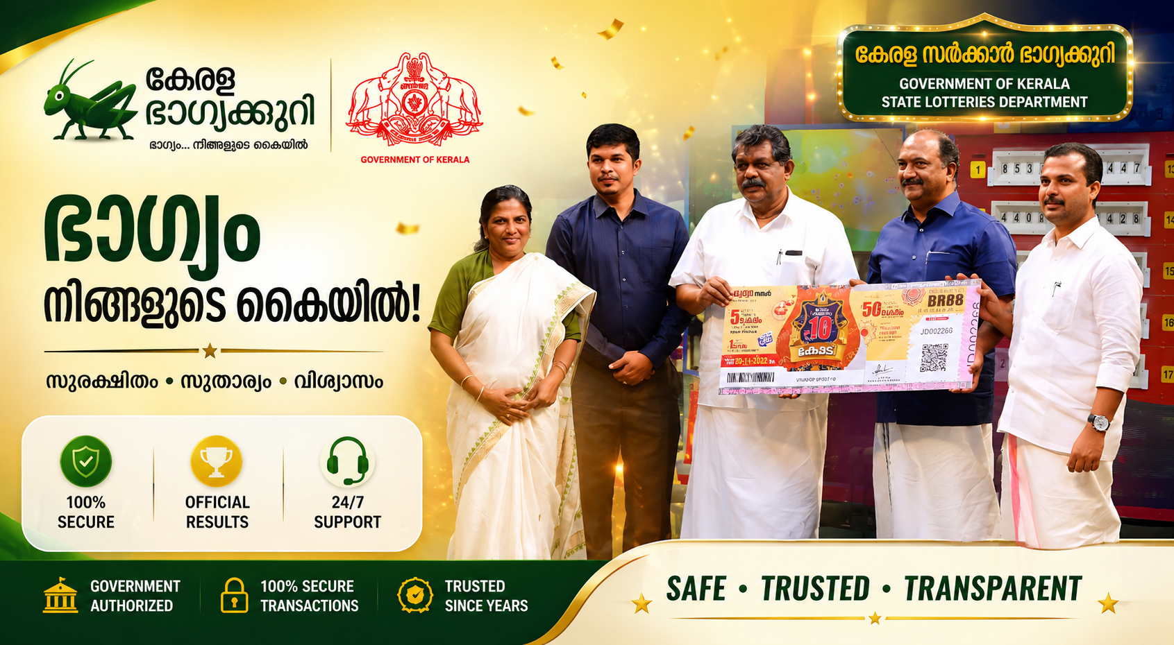 Kerala Lottery Mega Draw - 25 Crores